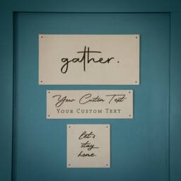 Home Decor, Personalized Gifts For Wall Leather Sign, Custom Sign Living Room, Dining Bedroom, Nursery - thumbnail 1