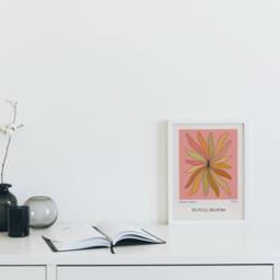 Groovy Floral Print Retro 60S 70S Style Flower Market Art - thumbnail 2