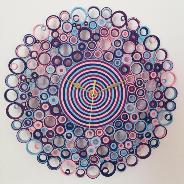 Wall Clock, Paper Unique Wall Clocks, Living Room Decor, Bedroom Decor, Housewarming Gift - image 1