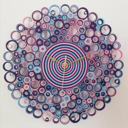 Wall Clock, Paper Unique Wall Clocks, Living Room Decor, Bedroom Decor, Housewarming Gift - thumbnail 1
