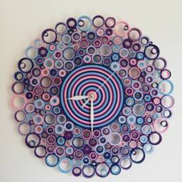 Wall Clock, Paper Unique Wall Clocks, Living Room Decor, Bedroom Decor, Housewarming Gift - thumbnail 3