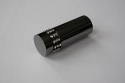 Curtain Pole Finial - Crystal Shiny Black/Onyx ??19mm - Pack Of 1 - thumbnail 1