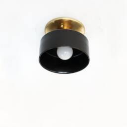Rustic Dark Brown Ceramic Sconce Light Wall Fixture Kitchen Vanity Foyer - thumbnail 3