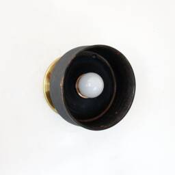 Rustic Dark Brown Ceramic Sconce Light Wall Fixture Kitchen Vanity Foyer - thumbnail 2