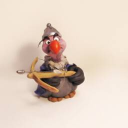 Robin Hood - Vultures Trigger & Nutsy. Handmade Polymer Clay Action Figure. Unique Collectible - thumbnail 2