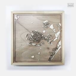 Venice Wooden Map - Laser Cut 3D Framed City Streets Art - thumbnail 1