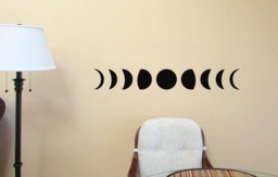 Moon Phases Wall Art, Astrology, Astronomy, Wiccan Decor - thumbnail 1