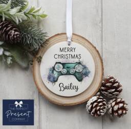 Personalised Gaming Christmas Decoration - Gamer Ornament Girl Eve Box Filler Fan Gift - thumbnail 1