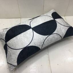 Handwoven Silk Ikat Pillow Cover, 12x20, Modern Geometric Accent - thumbnail 4