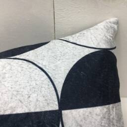 Handwoven Silk Ikat Pillow Cover, 12x20, Modern Geometric Accent - thumbnail 2