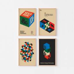 Modern Design Philosophy #2 - Print Poster Eames Work Play Mid Century Detroit Grid Architecture Bauhaus Josef Albers House Ellsworth Kelly - thumbnail 2