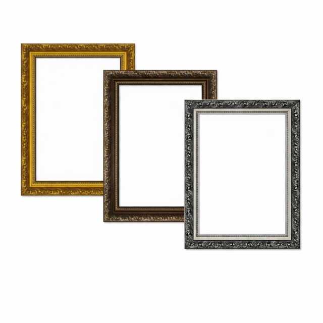Ornate Dahlia Picture Frame, Vintage Style Gold Silver Bronze Frames - image 1