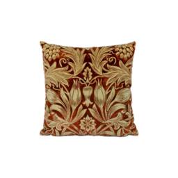 William Morris - Sunflower Velvet Saffron/Vellum Cushion Cover Throw Pillow Designer Home Decor - thumbnail 2