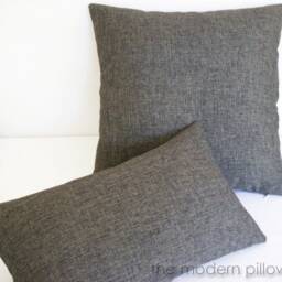Gray Cosmo Linen Decorative Throw Pillow Cover/Case Cushion 20x20 - thumbnail 2