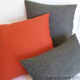 Gray Cosmo Linen Decorative Throw Pillow Cover/Case Cushion 20x20 - thumbnail 3