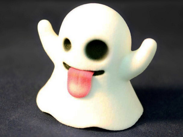 Ghost Emoji Figurine
