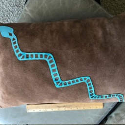 Southwestern Double Sided Suede Applique Decorative Pillow - thumbnail 2