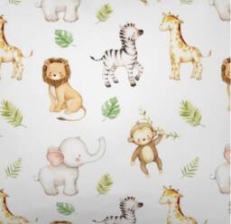 Safari Curtains Drapes Elephant Baby Nursery Curtains Gift New Born - thumbnail 2
