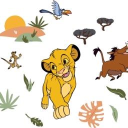 Children's Popular Characters Room Decorations Removable Repositionable Wall Stickers Decal Home Decor Art 27 - thumbnail 3