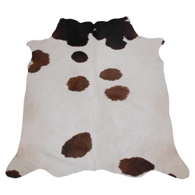 Authentic Large Brown & White Cowhide Rug - Statement Piece For Sophisticated Decor - 56x45 Inches - image 1