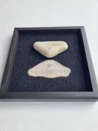 Woven Beach Rock Tapestry Framed Sea Wall Art - thumbnail 1