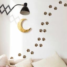 Puppy Footprint Wall Decal Dog Paw Prints Decor