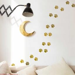 Puppy Footprint Wall Decal Dog Paw Prints Decor - thumbnail 2