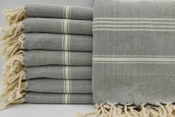 "Gray Towel, Hammam Towel, Peshtemals, Bath Towel, Turkish Towel, 40""x70" - thumbnail 1