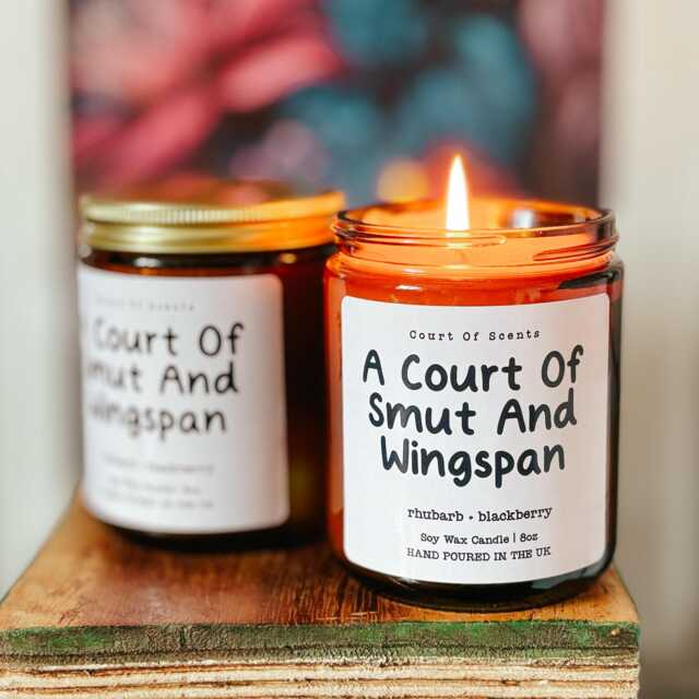 Court Of Smut & Wingspan Candle Bookish Soy Wax Candle - image 1