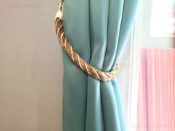 Chunky Manila Rope Curtain Tiebacks Nautical Beach House Decor - thumbnail 1