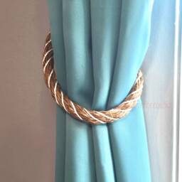 Chunky Manila Rope Curtain Tiebacks Nautical Beach House Decor - thumbnail 2