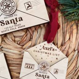 Letter To Santa Ornament, Personalized Christmas List To Wall Hanger - thumbnail 4