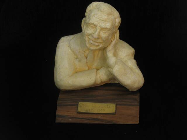 Hammerstein, Oscar Bust Of The Great Lyricist Hydrocal & Wood - image 1