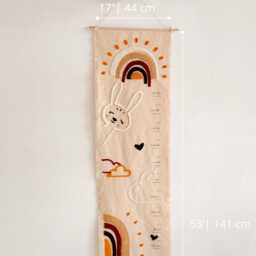 Growth Chart For Kids, Height Wall Hanging, Nursery Decor, Baby Shower Gift, Personalized Boho Nursery, Toddler - thumbnail 4