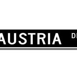 Austria Sign, Gift, Keepsake, Wall Decor, Souvenir Custom Street Quality Metal Sign - thumbnail 2