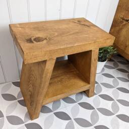 The Winnipeg/A Handmade Solid Wood Bathroom Stool - thumbnail 2