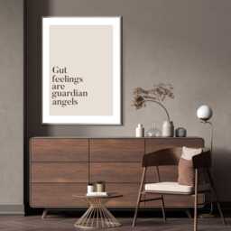 Gut Feelings Guardian Angels Print Minimalist Home Decor - thumbnail 2