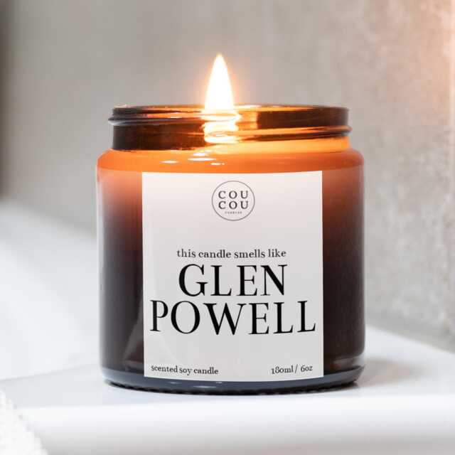 Glen Powell Candle, Film Lover Gift, Luxury Soy Wax - image 1