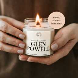 Glen Powell Candle, Film Lover Gift, Luxury Soy Wax - thumbnail 2