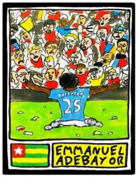 Epl Moments - No Score Draws Edition A3 Print Of 36 Wonky Hand-Drawn Panini-style Football Icons Cheapskate Art - thumbnail 3