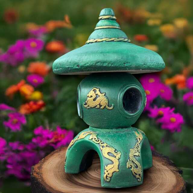 Large Pagoda Sculpture Concrete Lantern Statue Japanese Decoration Zen Garden Ornament Handmade Yard Art Asian Decor - image 1