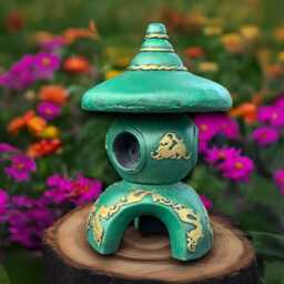 Large Pagoda Sculpture Concrete Lantern Statue Japanese Decoration Zen Garden Ornament Handmade Yard Art Asian Decor - thumbnail 4