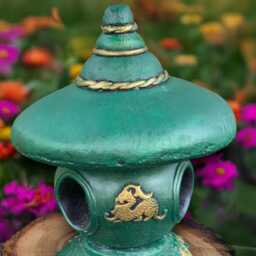 Large Pagoda Sculpture Concrete Lantern Statue Japanese Decoration Zen Garden Ornament Handmade Yard Art Asian Decor - thumbnail 3