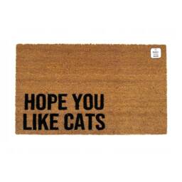 I Hope You Like Cats Doormat - Funny Cat Lover Welcome Mat Pet Friendly Entryway Rug Parent Gift For Owners Front - thumbnail 2