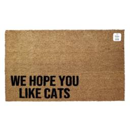I Hope You Like Cats Doormat - Funny Cat Lover Welcome Mat Pet Friendly Entryway Rug Parent Gift For Owners Front - thumbnail 3