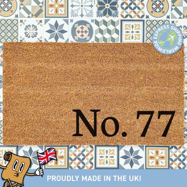 Personalized House Number Doormat, Custom Door Mat, Housewarming Gift Giving, Wedding Gift, New Home - image 1