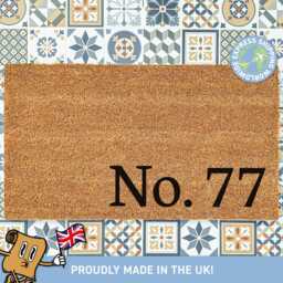 Personalized House Number Doormat, Custom Door Mat, Housewarming Gift Giving, Wedding Gift, New Home - thumbnail 1