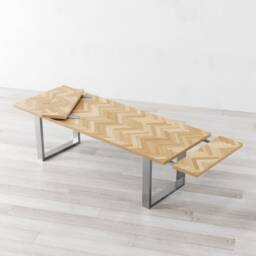 Holborn Herringbone Extendable Natural Ash Dining Table