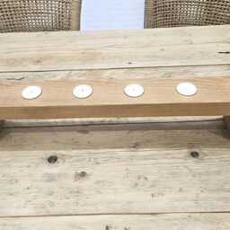 A Handmade Tea Light Candle Centre Piece With 6 Lights Included - thumbnail 3