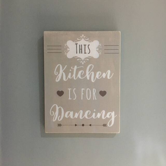 This Kitchen Is For Dancing Wood Print, Decor, Wooden Large Sign - image 1